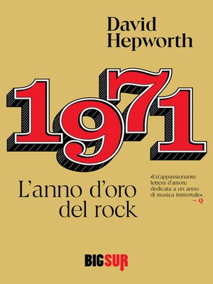 cover image of 1971. L'anno d'oro del rock